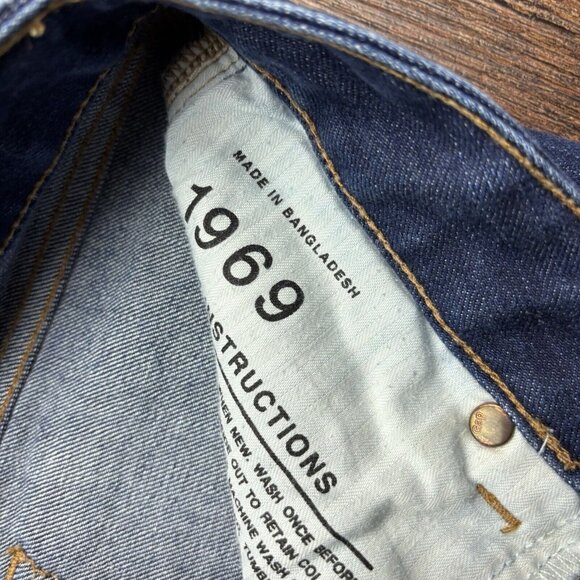 Gap 1969 Real Straight Jeans Mid Rise Women’s Size 25 - Picture 5 of 9